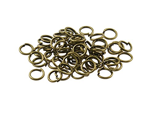 100 Biegeringe in antik Bronze, 6 mm von Vintageparts, DIY-Schmuck von Vintageparts FACHHANDEL FÜR SCHMUCKZUBEHÖR