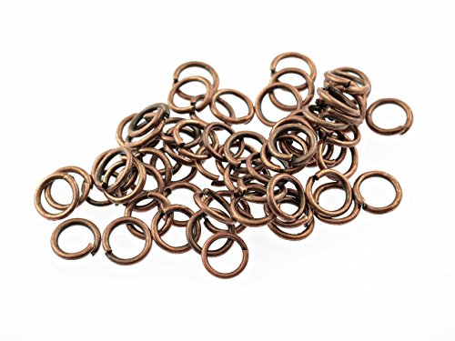 Vintageparts 100 Biegeringe in antik Kupfer, 6 mm, DIY-Schmuck Vintageparts 100 Biegeringe in antik Kupfer, 6 mm, DIY-Schmuck von Vintageparts FACHHANDEL FÜR SCHMUCKZUBEHÖR