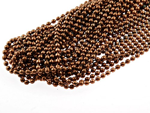 Vintageparts 2 m Kugelkette antik kupferfarben, 2,4 mm Durchmesser, DIY-Schmuck Vintageparts 2 m Kugelkette antik kupferfarben, 2,4 mm Durchmesser, DIY-Schmuck von Vintageparts FACHHANDEL FÜR SCHMUCKZUBEHÖR