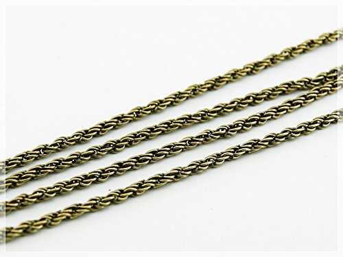 Vintageparts 2 m gedrehte Gliederkette in Vintage Bronze, DIY-Schmuck Vintageparts 2 m gedrehte Gliederkette in Vintage Bronze, DIY-Schmuck von Vintageparts FACHHANDEL FÜR SCHMUCKZUBEHÖR