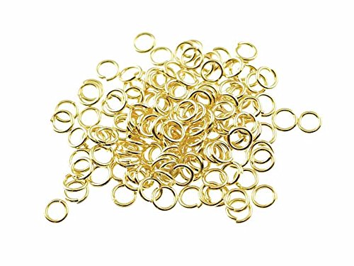 Vintageparts 200 Biegeringe in goldfarben, 3 mm, DIY-Schmuck Vintageparts 200 Biegeringe in goldfarben, 3 mm, DIY-Schmuck von Vintageparts FACHHANDEL FÜR SCHMUCKZUBEHÖR