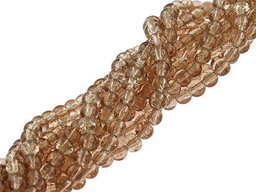 Vintageparts 200 Crackle Glasperlen in Hellbraun, 4 mm, DIY-Schmuck Vintageparts 200 Crackle Glasperlen in Hellbraun, 4 mm, DIY-Schmuck von Vintageparts FACHHANDEL FÜR SCHMUCKZUBEHÖR