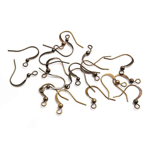 Vintageparts 30 Ohrhaken in antik Bronze, 15 mm, DIY-Schmuck Vintageparts 30 Ohrhaken in antik Bronze, 15 mm, DIY-Schmuck von Vintageparts FACHHANDEL FÜR SCHMUCKZUBEHÖR