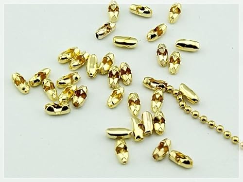 Verschlüsse für 1,5mm Kugelketten in goldfarben 40 Stück von Vintageparts zum Schmuck selber Machen Verschlüsse für 1,5mm Kugelketten in goldfarben 40 Stück von Vintageparts zum Schmuck selber Machen von Vintageparts FACHHANDEL FÜR SCHMUCKZUBEHÖR