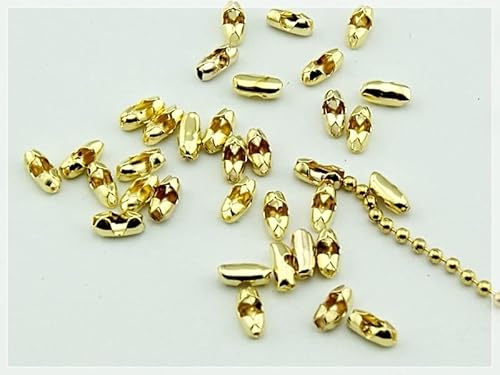 Verschlüsse für 1,5mm Kugelketten in goldfarben 40 Stück von Vintageparts zum Schmuck selber Machen von Vintageparts FACHHANDEL FÜR SCHMUCKZUBEHÖR