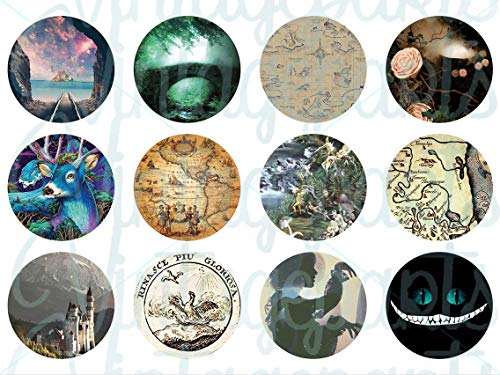 Vintageparts Motivbogen Fantasy für 30mm Cabochons Schmuck selber Machen von Vintageparts FACHHANDEL FÜR SCHMUCKZUBEHÖR