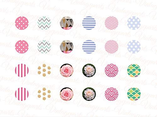Vintageparts Motivbogen Girlie für 12 mm Cabochons Schmuck selber Machen von Vintageparts FACHHANDEL FÜR SCHMUCKZUBEHÖR