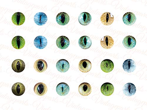 Vintageparts Motivbogen Katzenaugen für 12 mm Cabochons Schmuck selber Machen von Vintageparts FACHHANDEL FÜR SCHMUCKZUBEHÖR