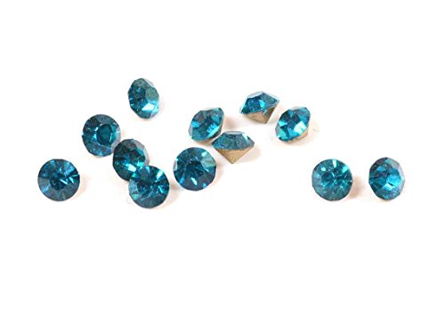 Vintageparts Strasssteine in dunkelblau 4,2 mm 50 Stück DIY-Schmuck von Vintageparts FACHHANDEL FÜR SCHMUCKZUBEHÖR