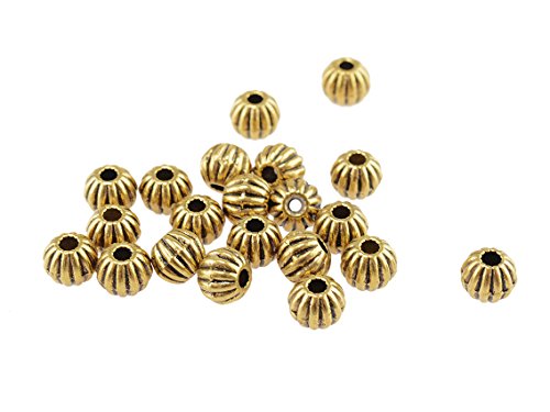 Vintageparts Zwischenperlen in antik goldfarben 6 mm 20 Stück, Metallperlen, DIY-Schmuck Vintageparts Zwischenperlen in antik goldfarben 6 mm 20 Stück, Metallperlen, DIY-Schmuck von Vintageparts FACHHANDEL FÜR SCHMUCKZUBEHÖR