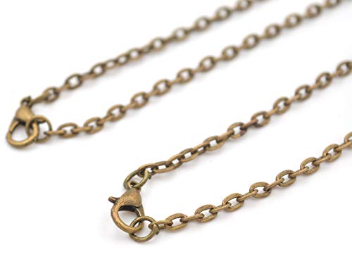 Vintageparts fertige Gliederketten mit flachen Gliedern in antik bronzefarben 50 cm 2er Set Schmuck Schmuck selber Machen Vintageparts fertige Gliederketten mit flachen Gliedern in antik bronzefarben 50 cm 2er Set Schmuck Schmuck selber Machen von Vintageparts FACHHANDEL FÜR SCHMUCKZUBEHÖR