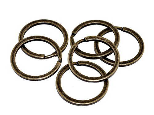 Vintageparts kleine Schlüsselringe in antik bronzefarben, 10 Stück Schmuck selber Machen von Vintageparts FACHHANDEL FÜR SCHMUCKZUBEHÖR
