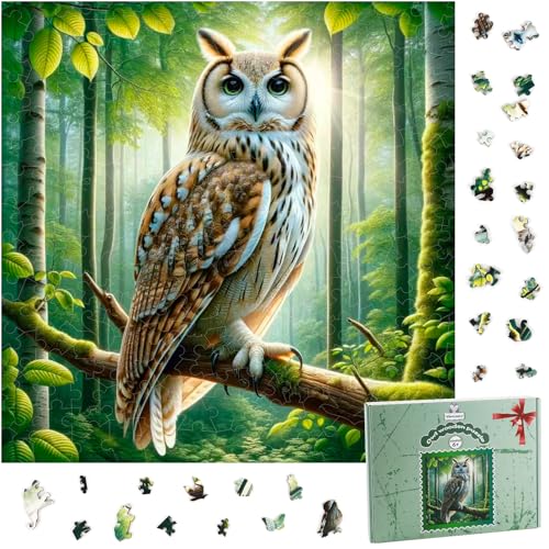 Eule Puzzle Wooden Puzzle Wood Holz Tiere Holzbausatz Personalisiert Tierpuzzle für Erwachsene Familie Kinder ab 6 Jahre Weihnachten Ostern Geburtstag Geschenk-30 * 30cm Eule Puzzle Wooden Puzzle Wood Holz Tiere Holzbausatz Personalisiert Tierpuzzle für Erwachsene Familie Kinder ab 6 Jahre Weihnachten Ostern Geburtstag Geschenk-30 * 30cm von Vintoney
