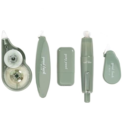 5 Stück Korrekturroller, 12m x 6 mm Korrekturbänder Set Korrekturmaus Mini mit Schutzkappe, Korrektur Tape für Kinder Zuhause Büro Schulsachen von Vinuwu