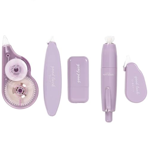 Vinuwu 5 Stück Korrekturroller Korrekturmaus, 12m x 6 mm Korrekturroller Korrekturroller Mini, Korrekturband Schulsachen Aesthetic Stuff, Mini Correction Tape für Schulsachen und Büroangestellte von Vinuwu
