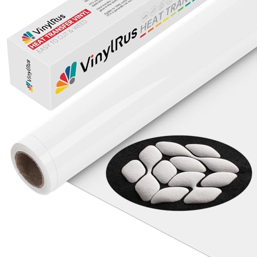 VinylRus Wärmetransfer-Vinyl, 30,5 cm x 1,5 m, strapazierfähig, zum Aufbügeln, Vinyl-Rolle für Hemden, HTV-Vinyl für Silhouette Cameo, leicht zu schneiden und zu jäten VinylRus Wärmetransfer-Vinyl, 30,5 cm x 1,5 m, strapazierfähig, zum Aufbügeln, Vinyl-Rolle für Hemden, HTV-Vinyl für Silhouette Cameo, leicht zu schneiden und zu jäten von VinylRus