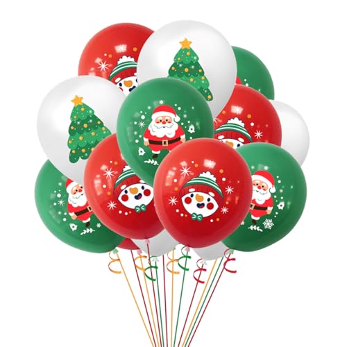 15PCS Weihnachtsballons für Party-Dekoration, rote und grüne Latex-Ballons für Weihnachtsfeier Gefälligkeiten, Weihnachtsmann Ballon Dekorationen für Weihnachten Urlaub Spiele 15PCS Weihnachtsballons für Party-Dekoration, rote und grüne Latex-Ballons für Weihnachtsfeier Gefälligkeiten, Weihnachtsmann Ballon Dekorationen für Weihnachten Urlaub Spiele von Viojrlly