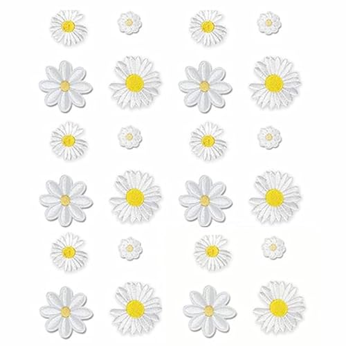 24 Stück Iron-On Daisy Blume Aufnäher Aufbügler Patch für Iron-On Nähen Jacken Jeans Taschen Handwerk Iron-On Bilder DIY Party Home Decor 24 Stück Iron-On Daisy Blume Aufnäher Aufbügler Patch für Iron-On Nähen Jacken Jeans Taschen Handwerk Iron-On Bilder DIY Party Home Decor von Viojrlly