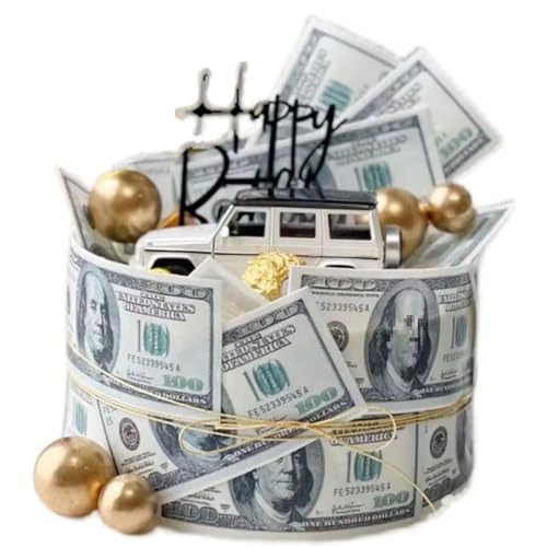 50 Stück Dollar Tortenaufleger, Esspapier Geldscheine Geld Torte Kuchen Topper, Dollar Kuchendekoration Happy Birthday Tortenstecker, Essbare Dollar Kuchenaufstecker für Geburtstag Dekoration 50 Stück Dollar Tortenaufleger, Esspapier Geldscheine Geld Torte Kuchen Topper, Dollar Kuchendekoration Happy Birthday Tortenstecker, Essbare Dollar Kuchenaufstecker für Geburtstag Dekoration von Viojrlly