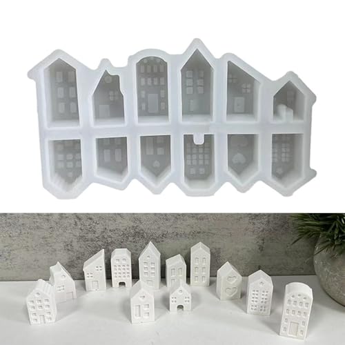 Silikonformen Gießformen Häuser, Mini Silikonform Haus Weihnachten, DIY Weihnachten Haus Gießform, Silikon Gießform Häuschen Gips Gießformen, Kerzenformen zum Gießen DIY Handwerk Silikonformen Gießformen Häuser, Mini Silikonform Haus Weihnachten, DIY Weihnachten Haus Gießform, Silikon Gießform Häuschen Gips Gießformen, Kerzenformen zum Gießen DIY Handwerk von Viojrlly
