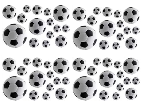 Viojrlly 4 Blattes Fußball Wandsticker, 3D Wandtattoo Fußball, Fussball Wandtattoo Selbstklebend, Wand Deko Aufkleber für Kinder-DIY, Fußball-Aufkleber, für Kinderzimmer, Schlafzimmer usw (20x30cm) Viojrlly 4 Blattes Fußball Wandsticker, 3D Wandtattoo Fußball, Fussball Wandtattoo Selbstklebend, Wand Deko Aufkleber für Kinder-DIY, Fußball-Aufkleber, für Kinderzimmer, Schlafzimmer usw (20x30cm) von Viojrlly