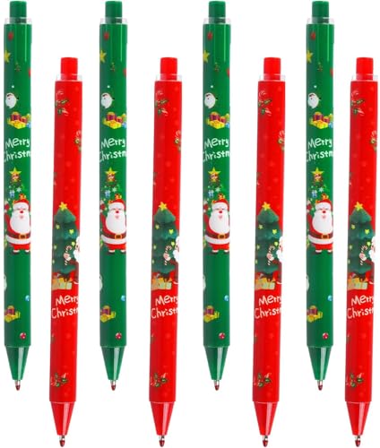 Viojrlly 8 Stück Weihnachts Kugelschreiber, 0,5 mm Druckkugelschreiber, Reindeer Weihnachtsmann Schneemann Stifte Weihnachtsstifte Set Geschenke für Weihnachts Schulbüro, Kinder und Kollegen Viojrlly 8 Stück Weihnachts Kugelschreiber, 0,5 mm Druckkugelschreiber, Reindeer Weihnachtsmann Schneemann Stifte Weihnachtsstifte Set Geschenke für Weihnachts Schulbüro, Kinder und Kollegen von Viojrlly