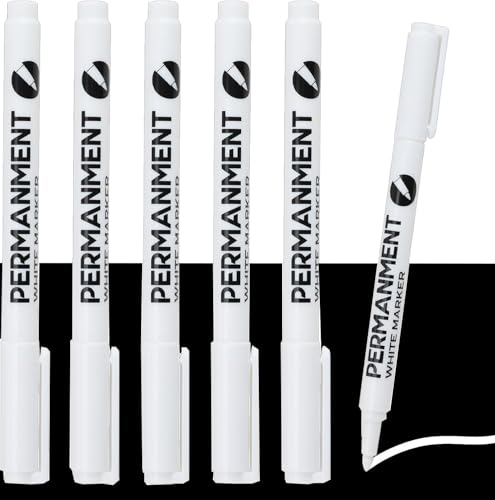 Viojrlly Acrylstifte Weiß, 6 Stück Lackstift Weiß Wasserfest und Schnell Trocknender Permanent Marker für Steine, Felsmalerei, Keramik, Glas, Holz, Stoff, Metall, Leinwand, Reifenstift, Zeichnung DIY Viojrlly Acrylstifte Weiß, 6 Stück Lackstift Weiß Wasserfest und Schnell Trocknender Permanent Marker für Steine, Felsmalerei, Keramik, Glas, Holz, Stoff, Metall, Leinwand, Reifenstift, Zeichnung DIY von Viojrlly