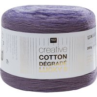 Rico Design Creative Cotton Dégradé Lucky 8 - Farbe 016 von Violett