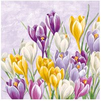 Serviette "Blühender Krokus" Serviette "Blühender Krokus" von Ihr