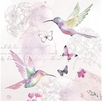 Serviette "Kolibris" - 20 Stück von Violett