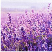 Serviette "Lavendelfeld" - 20 Stück von Violett