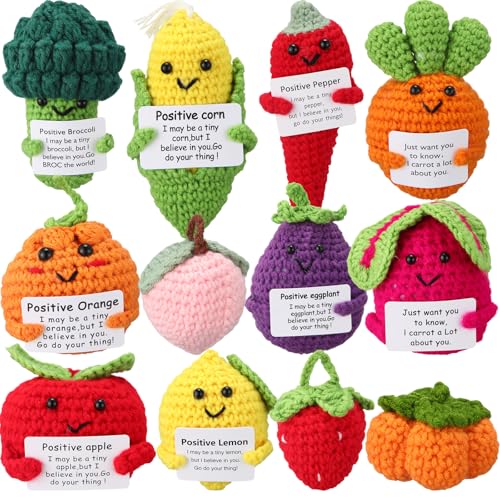 VioraWhite Emotionale Mini-Häkelpuppen, positiv, handgefertigt, Strickkartoffel, Massenunterstützung, positives Häkeln, Gemüse, Ermutigung, Unterstützung, Geburtstag, für Frauen, Männer, Kollegen VioraWhite Emotionale Mini-Häkelpuppen, positiv, handgefertigt, Strickkartoffel, Massenunterstützung, positives Häkeln, Gemüse, Ermutigung, Unterstützung, Geburtstag, für Frauen, Männer, Kollegen von VioraWhite