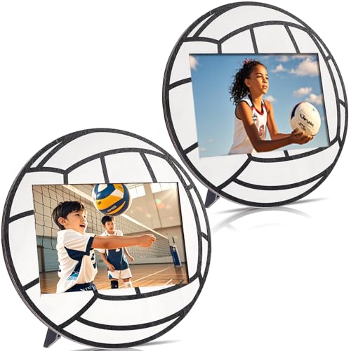 Volleyball-Bilderrahmen, 12,7 x 17,8 cm, Sport-Thema, Holz-Bilderrahmen, Tisch-Bilderrahmen für Zuhause, Tischdekoration, Party-Dekorationen, Geburtstagsgeschenke für Männer, Trainer-Teams (Volleyball Volleyball-Bilderrahmen, 12,7 x 17,8 cm, Sport-Thema, Holz-Bilderrahmen, Tisch-Bilderrahmen für Zuhause, Tischdekoration, Party-Dekorationen, Geburtstagsgeschenke für Männer, Trainer-Teams (Volleyball von Viprest