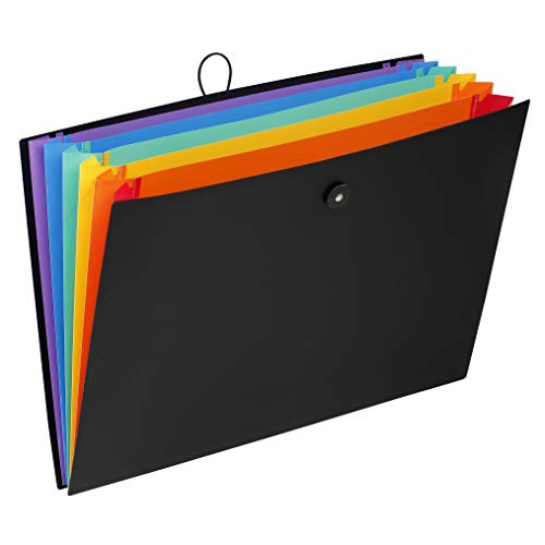 VIQUEL Fächermappe A3 Rainbow Class für Zeichnen oder Dokumente A3, 6 Positionen, Schwarz VIQUEL Fächermappe A3 Rainbow Class für Zeichnen oder Dokumente A3, 6 Positionen, Schwarz von Viquel