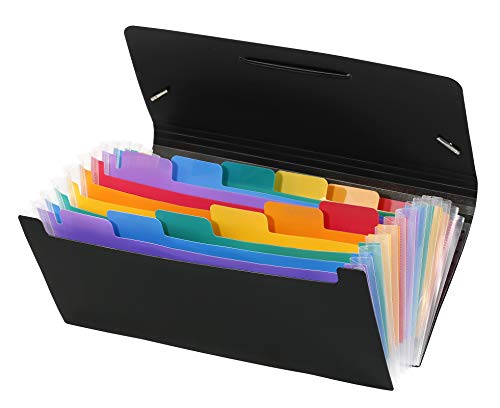 Viquel 949643 Ordner 12 Positionen, Rainbow Class Dokumentenhalter, 26 x 13 cm von Viquel