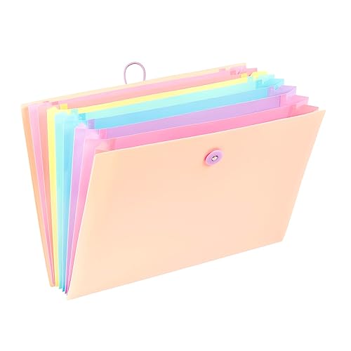 Viquel - Fächermappe mit 8 Fächern für A4 Rainbow Pastell Dokumente - Beige von Viquel