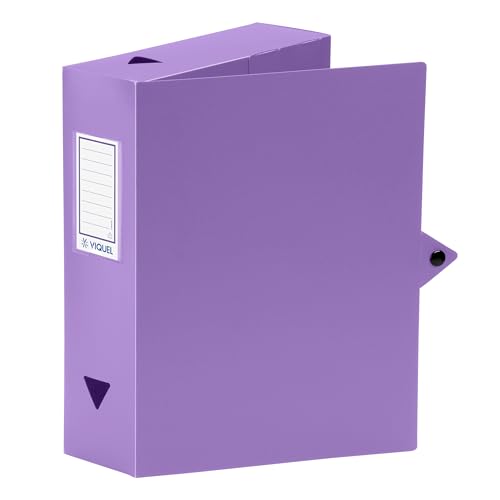 Viquel Class Doc Aktenbox aus Polypropylen, Rückseite: 80 mm, Lila Viquel Class Doc Aktenbox aus Polypropylen, Rückseite: 80 mm, Lila von Viquel