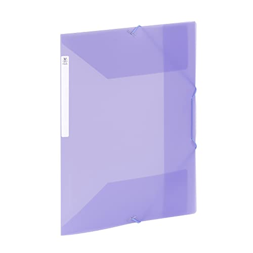 Viquel - Große Kapazität Kunststoff 3 Klappen Ordner - A4 Aktenbox mit ID-Etikett - Transluzent Lila Viquel - Große Kapazität Kunststoff 3 Klappen Ordner - A4 Aktenbox mit ID-Etikett - Transluzent Lila von Viquel