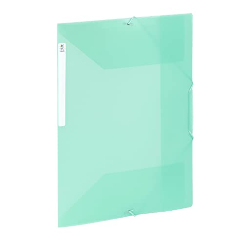 Viquel - Große Kapazität Kunststoff 3 Klappen Ordner - A4 Aktenbox mit ID-Etikett - Transluzent Grün Viquel - Große Kapazität Kunststoff 3 Klappen Ordner - A4 Aktenbox mit ID-Etikett - Transluzent Grün von Viquel
