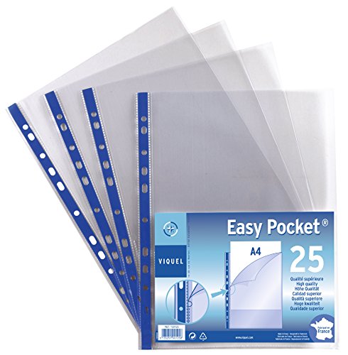 Viquel Easy Pocket 25 Stück Prospekthüllen A4 von Viquel