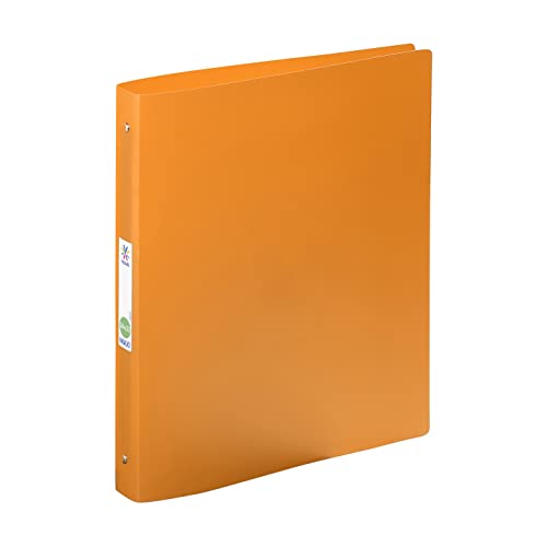 Viquel - Großer flexibler Ordner 24 x 32 cm, aus recyceltem Kunststoff – Etikett auf der Rückseite – hergestellt in Frankreich – Orange von Viquel