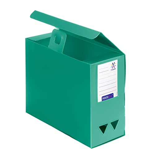 Viquel Maxi Doc Aktenbox, Archivbox aus Polypropylen, große Kapazität, Rücken 120 mm, Grün Viquel Maxi Doc Aktenbox, Archivbox aus Polypropylen, große Kapazität, Rücken 120 mm, Grün von Viquel