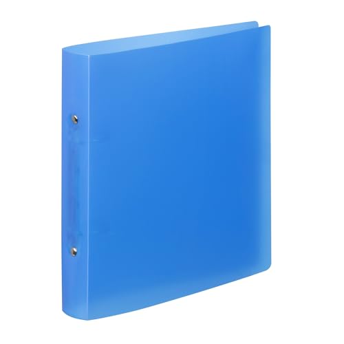 Viquel - Ordner weich, Format 17 x 22 cm, für Schule, 2 Ringe, klein, Blau durchscheinend von Viquel