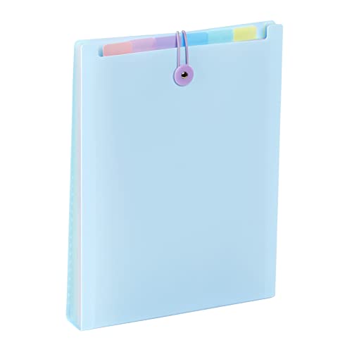 Viquel - Ordnungsmappe mit 6 Positionen für Rucksack – Rainbow Pastell – Vertikale Fächermappe A4 – Blau Viquel - Ordnungsmappe mit 6 Positionen für Rucksack – Rainbow Pastell – Vertikale Fächermappe A4 – Blau von Viquel