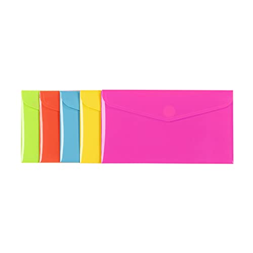 Viquel - Packung mit 25 kleinen Briefumschlägen 22 x 12,5 cm mit Klettverschluss - Doppeltasche aus Kunststoff - 5 Farben sortiert Viquel - Packung mit 25 kleinen Briefumschlägen 22 x 12,5 cm mit Klettverschluss - Doppeltasche aus Kunststoff - 5 Farben sortiert von Viquel