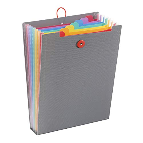 Viquel Rainbow Touch Fächermappe mit 8 Positionen, speziell für Rucksack – Grau A4 von Viquel