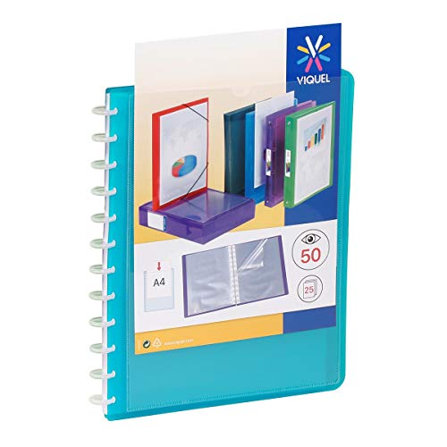Viquel - Geode Sichtbuch, A4, mit herausnehmbaren Taschen, 50 Ansichten, Blau Viquel - Geode Sichtbuch, A4, mit herausnehmbaren Taschen, 50 Ansichten, Blau von Viquel