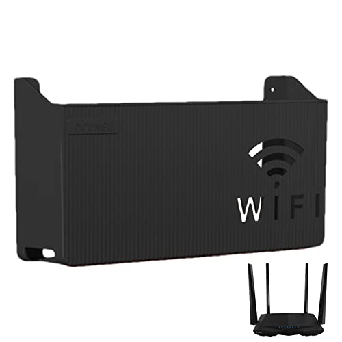 Virtcooy Hängende Router-Aufbewahrungsbox | Wandmontierte WLAN-Boxen für Zuhause, multifunktionales Router-Aufbewahrungsregal, Organizer, Wohnzimmer, Set-Top-Boxhalterung von Virtcooy