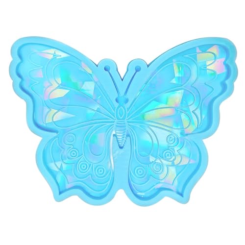 Virtcooy Holographische Schmetterlingsformen – Schmetterlingsformen aus Epoxidharz glatt und wiederverwendbar | Kunst und Handwerk für Anhänger, Halsketten, Schlüsselanhänger, Wanddekoration von Virtcooy