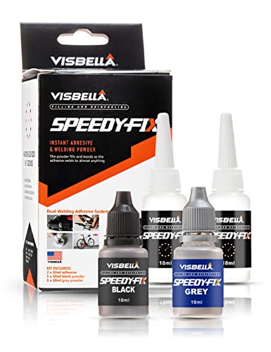 Visbella 7 Sekunden Speedy Fix Industriekleber Schweißnaht aus der Flasche Sekundenkleber extra stark wasserfest Kleber Kunststoffkleber von Visbella
